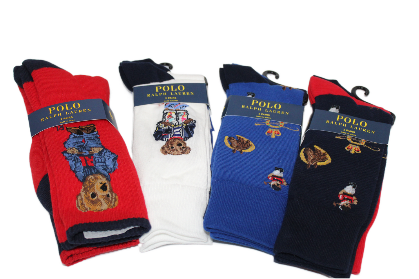 Ralph Lauren Polo bear sock in two pack